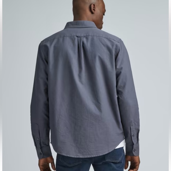 NWOT EVERLANE The Organic Oxford Shirt in COLOR Slate Gray - Picture 3 of 3